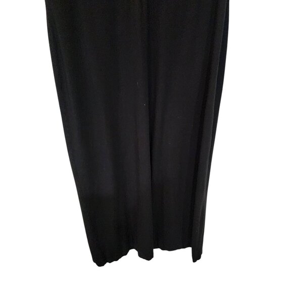 Chicos Black Sleeveless Faux Wrap Dress Size L‎ Rayon/Spandex Blend - Picture 7 of 10